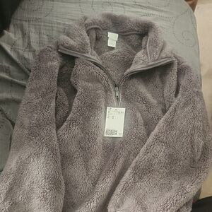 Cozy Gray Fleece Pullover